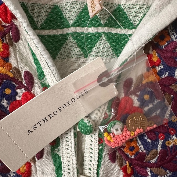 NWT Anthropologie–Verb by Pallavi Singhee Sylvia Babydoll Blouse - Picture 7 of 13